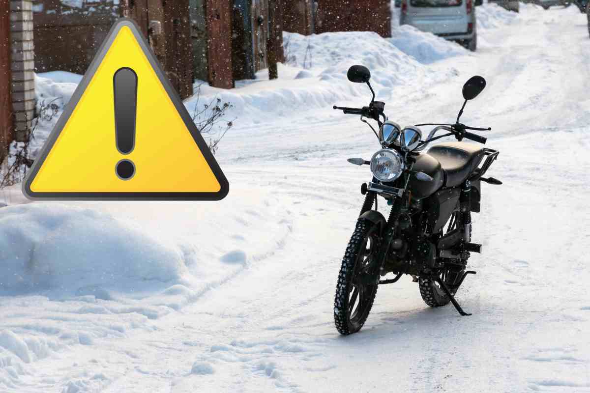 cosa si rischia moto neve